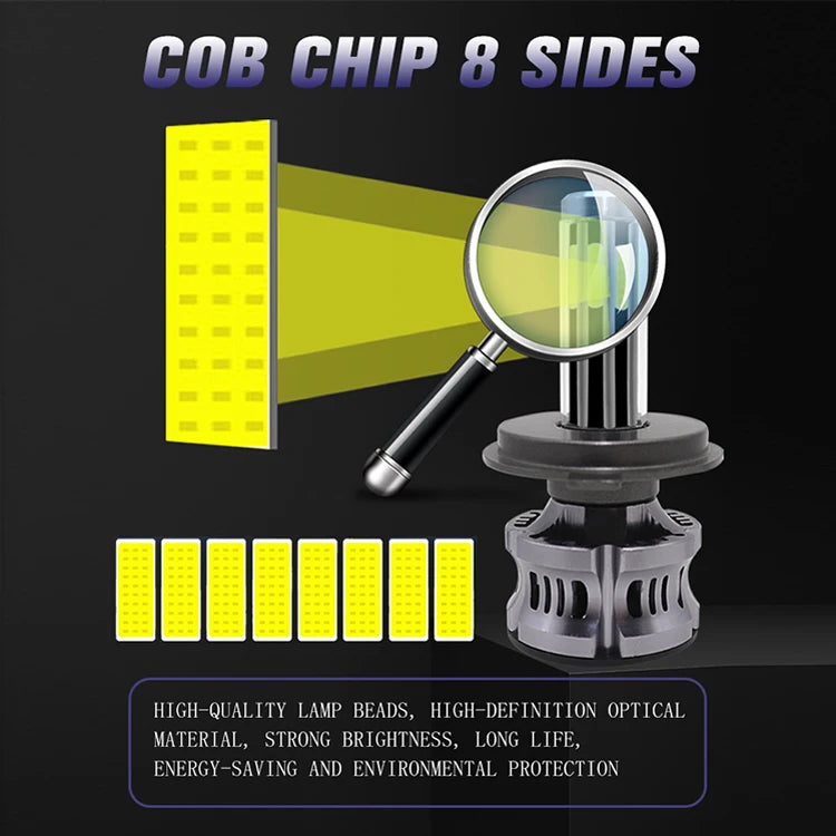 Kit Lampe de phare H1 LED 6 Directions 6000K - مصابيح إضاءة أمامية للسيارات