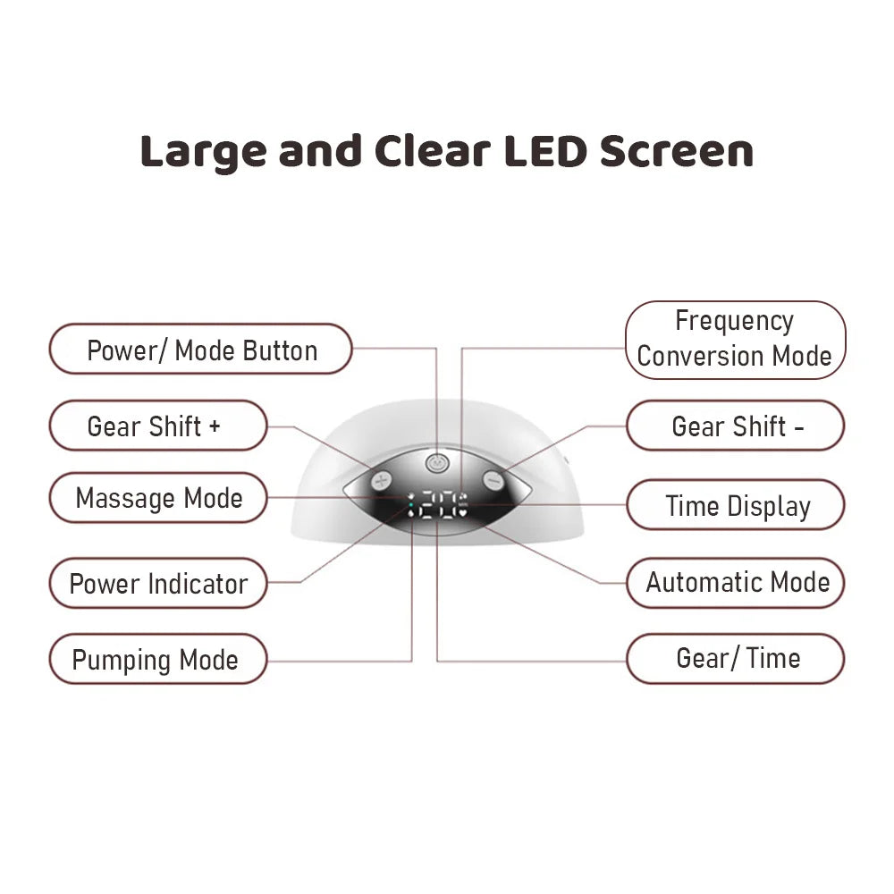 Double Tire Lait Electrique Mains Libres MY-378 4 Modes 12 Niveaux - جهاز إستخراج الحليب 2 قطع