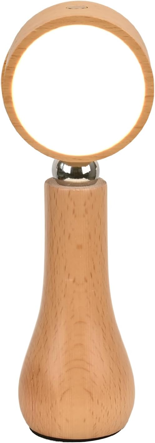 Lampe LED Motif en bois portable sans fil rechargeable à interrupteur tactile 4000K - مصباح مكتب يعمل باللمس