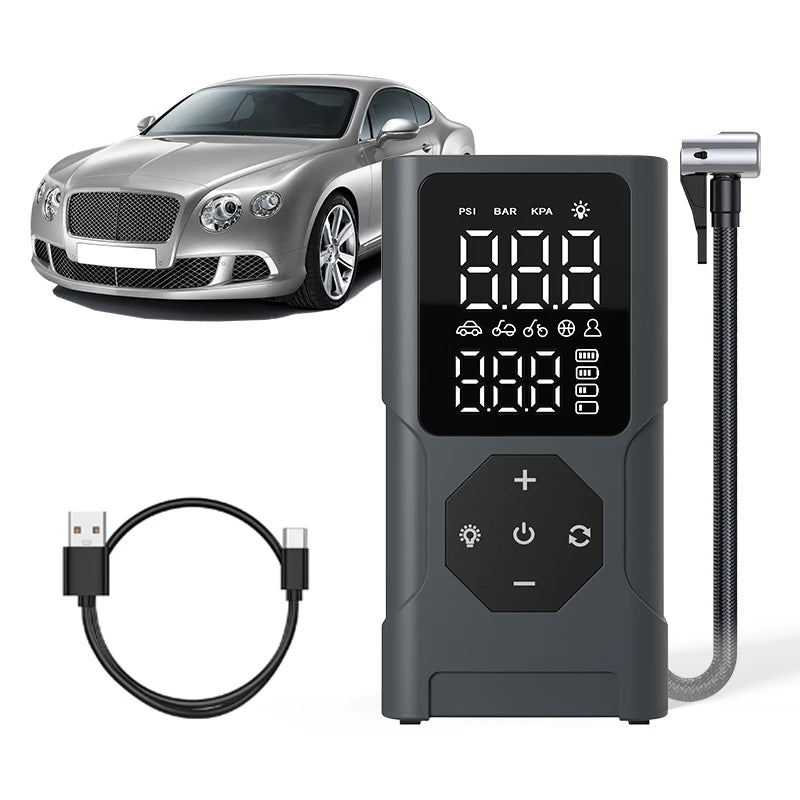 Compresseur d'air portable Fast Air Pump Rechargeable sans fil 150 PSI - جهاز ضغط عجلات محمول