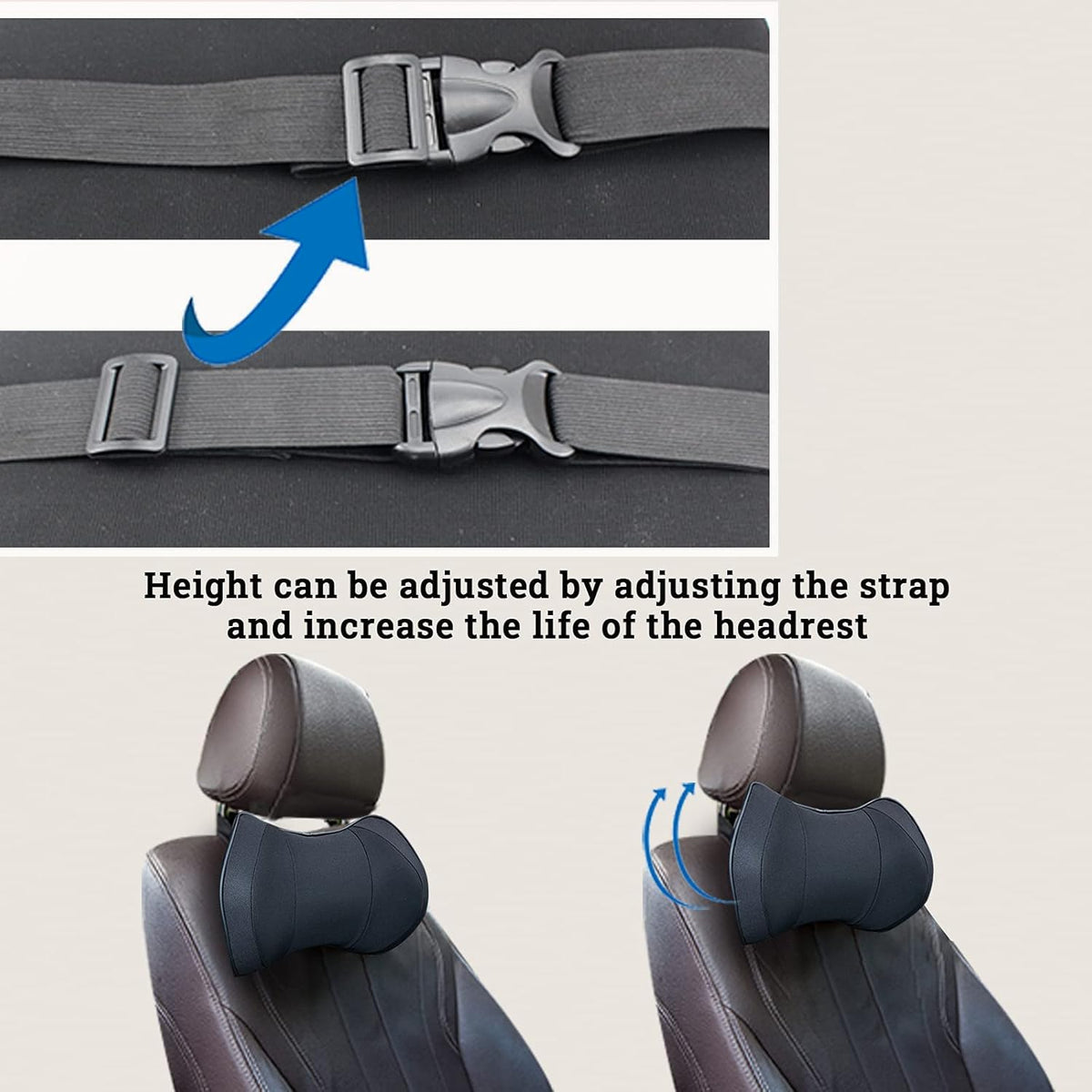 Oreiller cervical d'appui-tête de voiture en mousse à mémoire de forme - وسادة عنق في السيارة