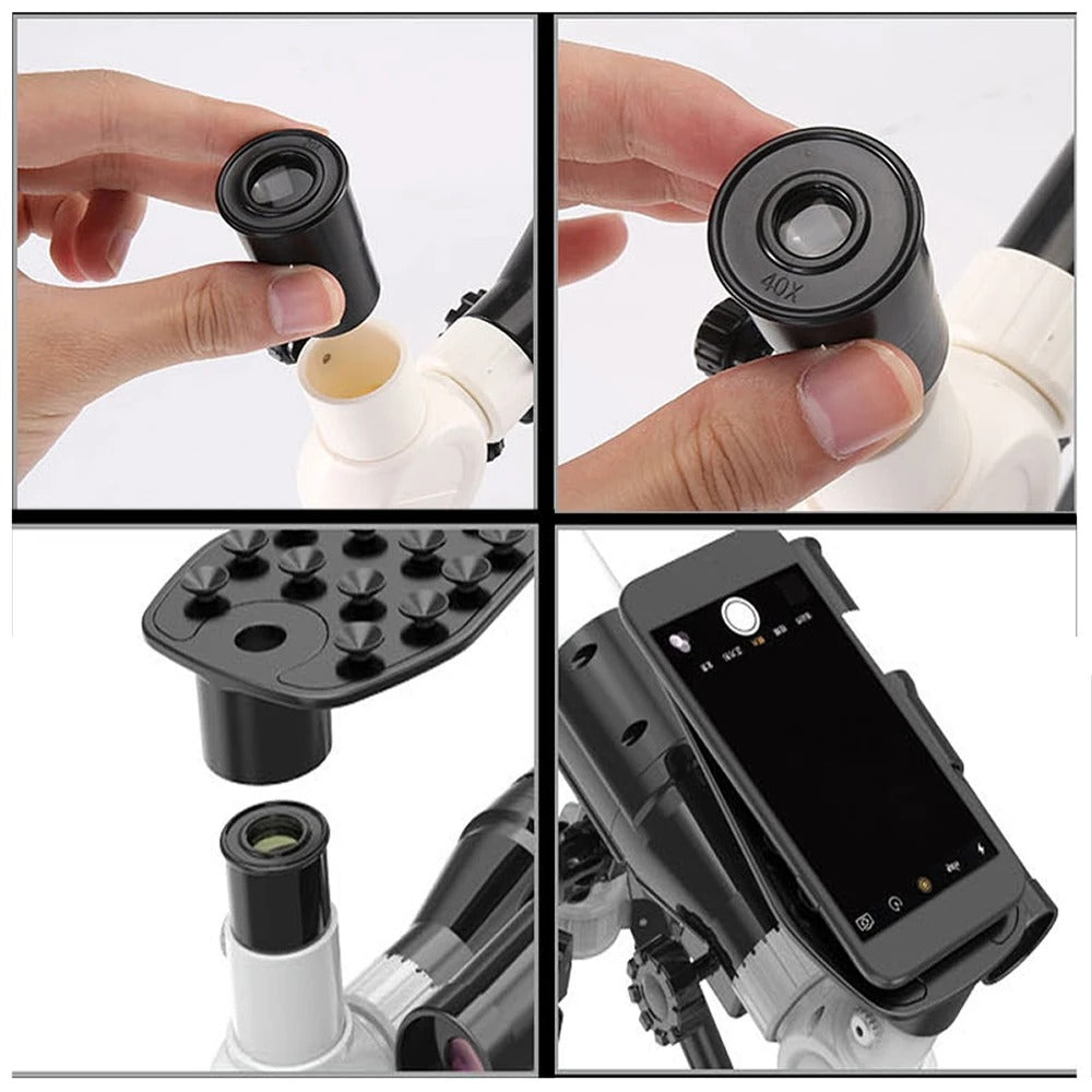 Télescope sur trépied pour enfants grossissements 20x 30x 40x - تلسكوب احترافي ثلاثي القوائم للأطفال