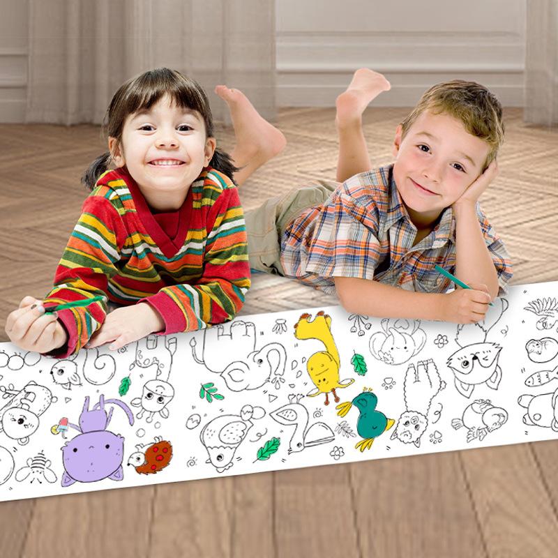 Rouleau de papier à colorier pour enfants 500*30 - ورق تلوين للأطفال