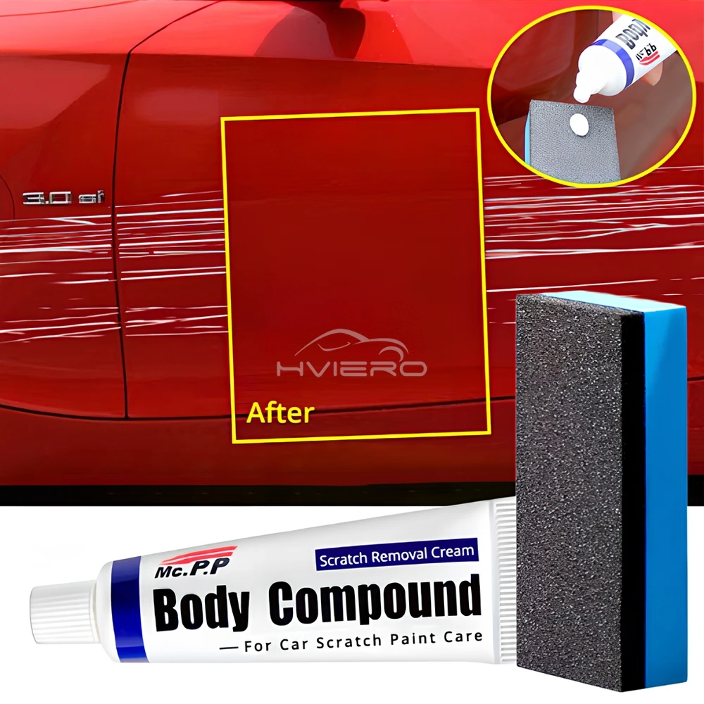 Kit de réparation des rayures pour voitures 3in1 cire de polissage + pâte à polir pour la carrosserie + nettoyant pour peinture - طقم إصلاح خدوش السيارات