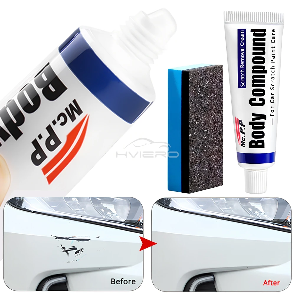 Kit de réparation des rayures pour voitures 3in1 cire de polissage + pâte à polir pour la carrosserie + nettoyant pour peinture - طقم إصلاح خدوش السيارات