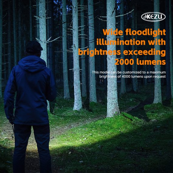 Lampe Torche tactique ultra-puissant 2000 lumens Portée 600 mètres battrie 16000mAh - مصباح يدوي تكتيكي فائق القوة