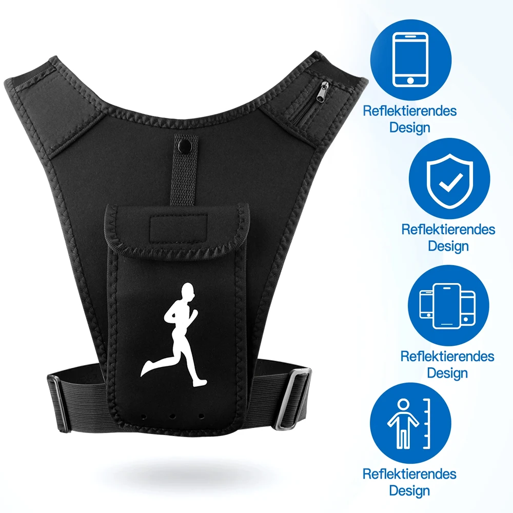 Gilet Support de téléphone pour sports unisex - سترة رياضية لحمل الهاتف للجنسين