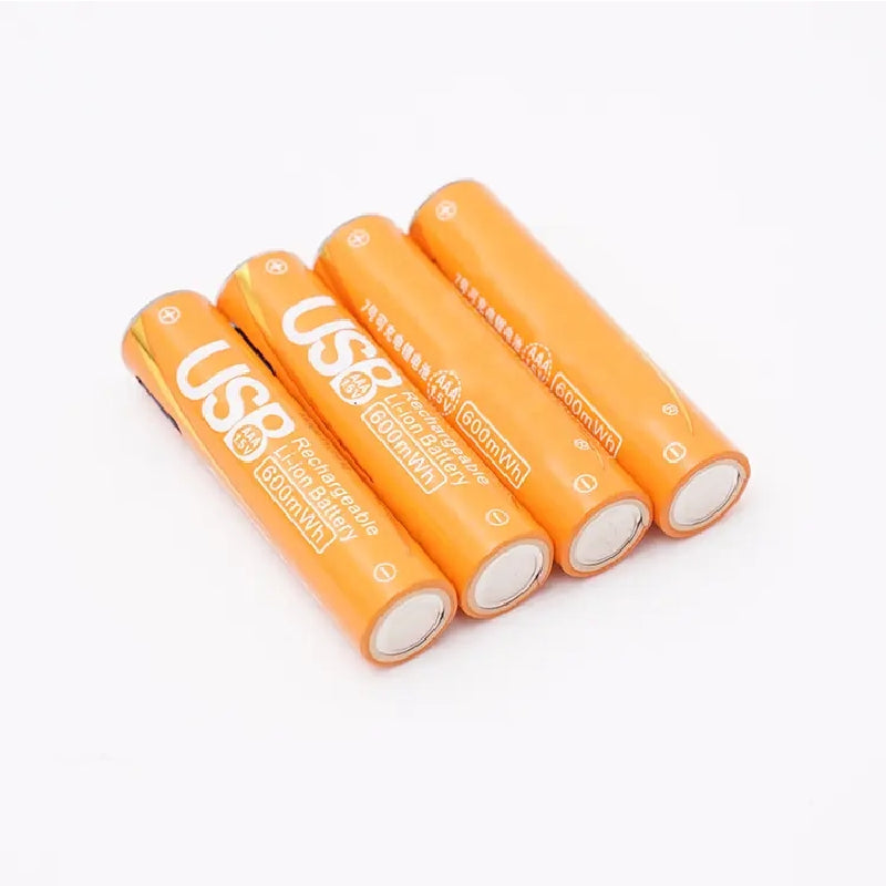 4 piles AAA rechargeables USB Type-C - بطاريات قابلة للشحن حجم صغير
