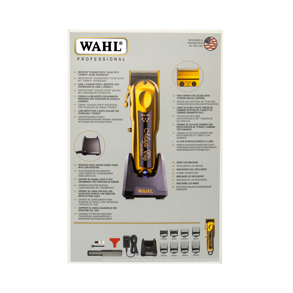 Tondeuse Wahl Magic Clip Gold Cordless Clipper - ماكينة حلاقة الشعر اللاسلكية