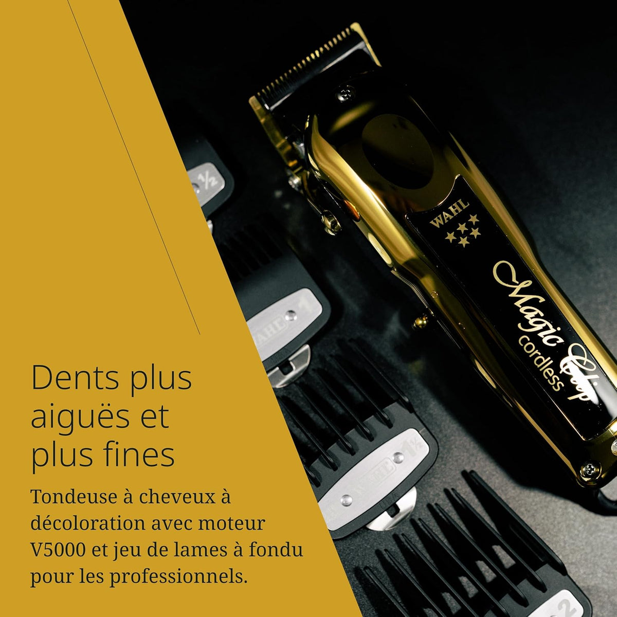 Tondeuse Wahl Magic Clip Gold Cordless Clipper - ماكينة حلاقة الشعر اللاسلكية