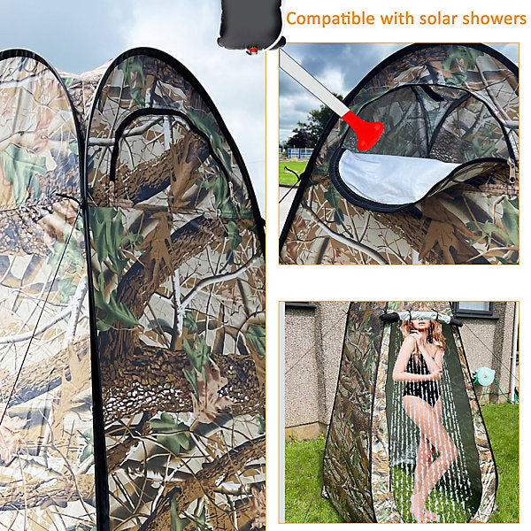 Tente de change pliable protection UPF 50+ et imperméable, 120 x 120 x 190 cm, camouflage - خيمة تغيير الملابس قابلة للطي