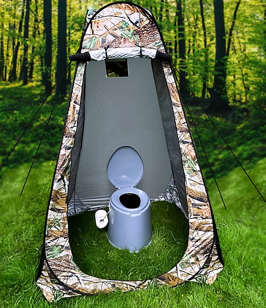 Tente de change pliable protection UPF 50+ et imperméable, 120 x 120 x 190 cm, camouflage - خيمة تغيير الملابس قابلة للطي