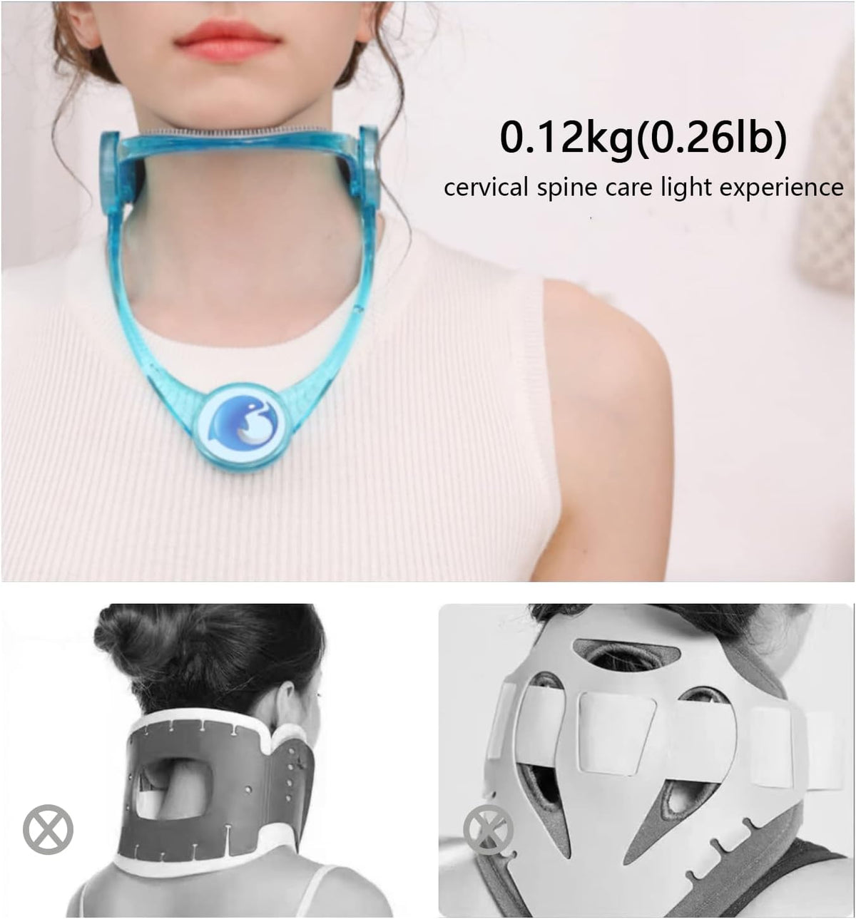 Orthèse cervicale et stabilisateur de cou ajustable pour enfants et adultes - دعامة عنق للكبار والصغار