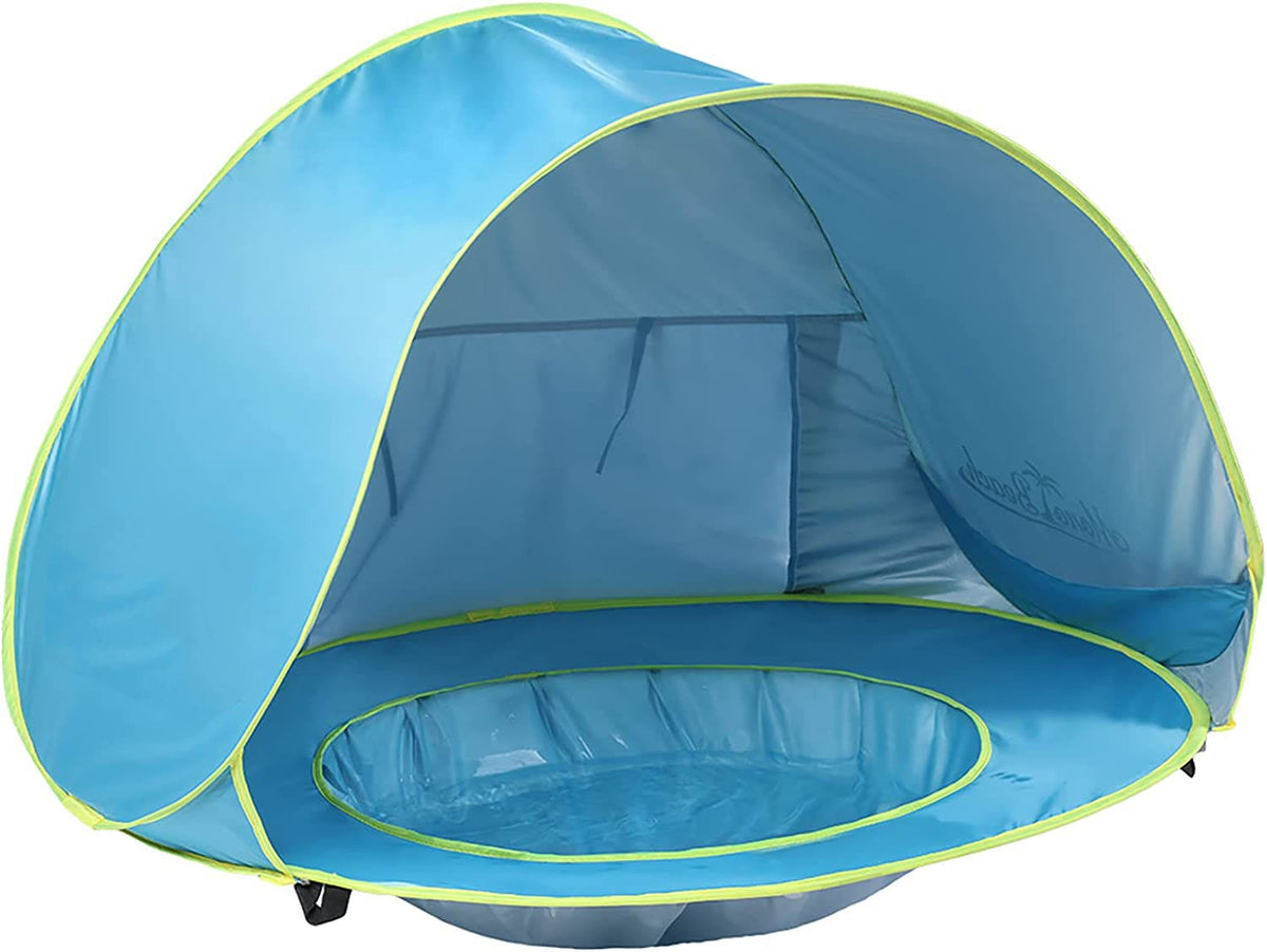 tente de plage bébé avec piscine - خيمة أطفال مع مسبح صغير للعب على الشاطئ والحديقة