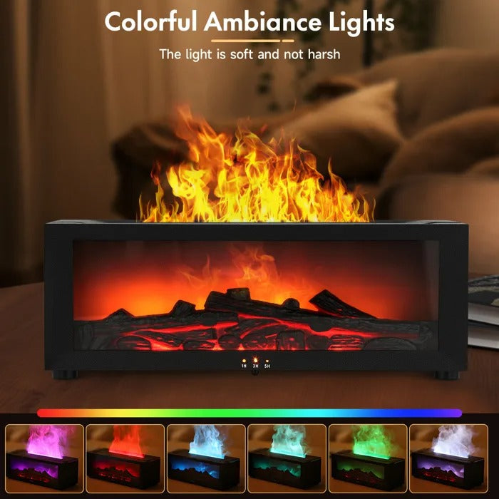 Humidificateur Effet Flamme 7 Couleurs - مرطب الهواء بتأثير اللهب الواقعي