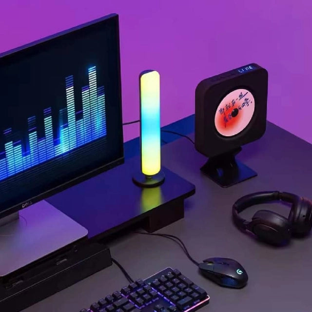 Barre LED RGB 2PCS synchronisée avec la musique et les sons 8 modes d'éclairage - أضواء ملونة متزامنة مع الموسيقى