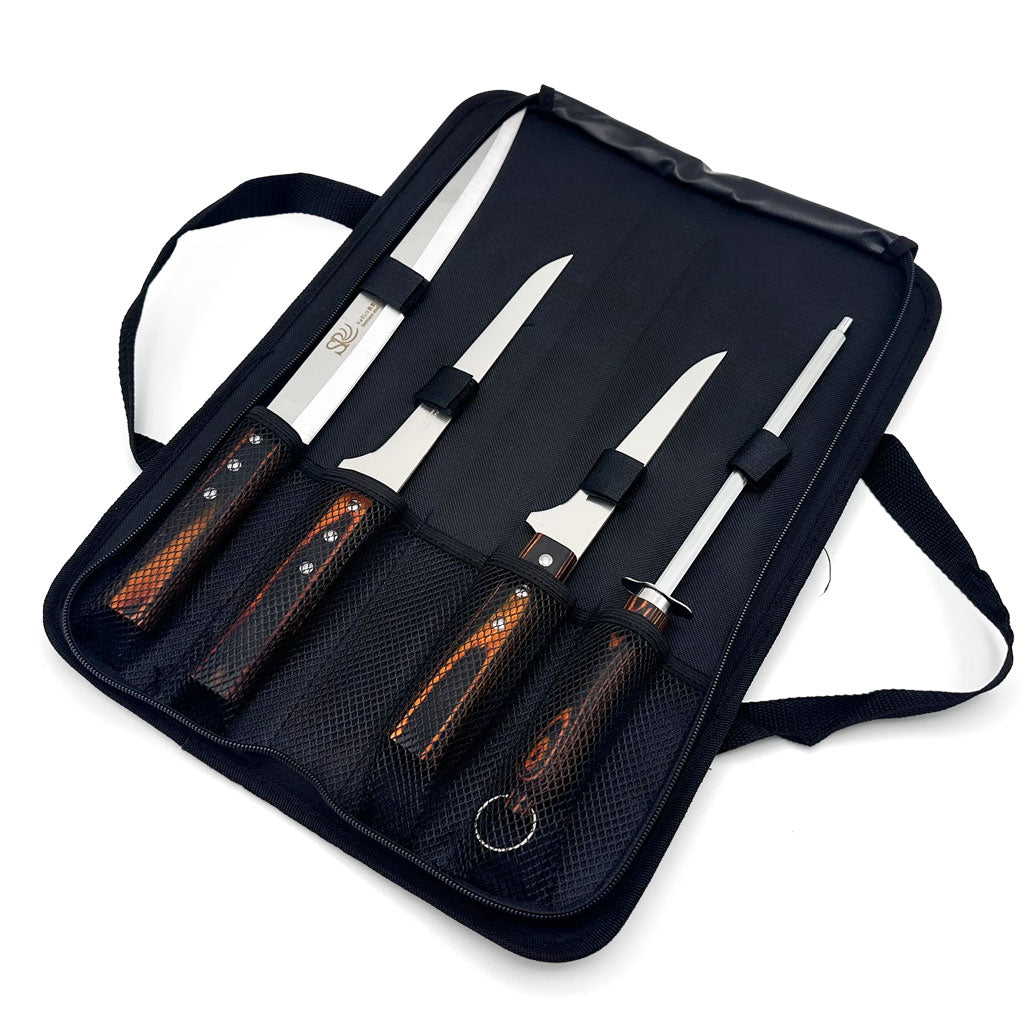 Pochette de Couteaux Professionnelle 4 pièces - حقيبة سكاكين
