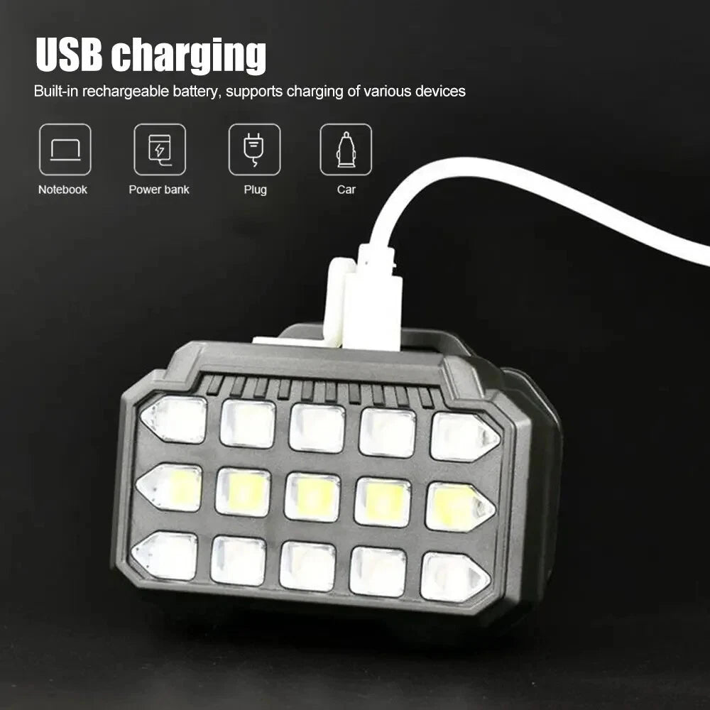 Lampe Frontale LED Rechargeable avec UV SQ-818-UV - مصباح الرأس القابل للشحن بإضاءة مزدوجة