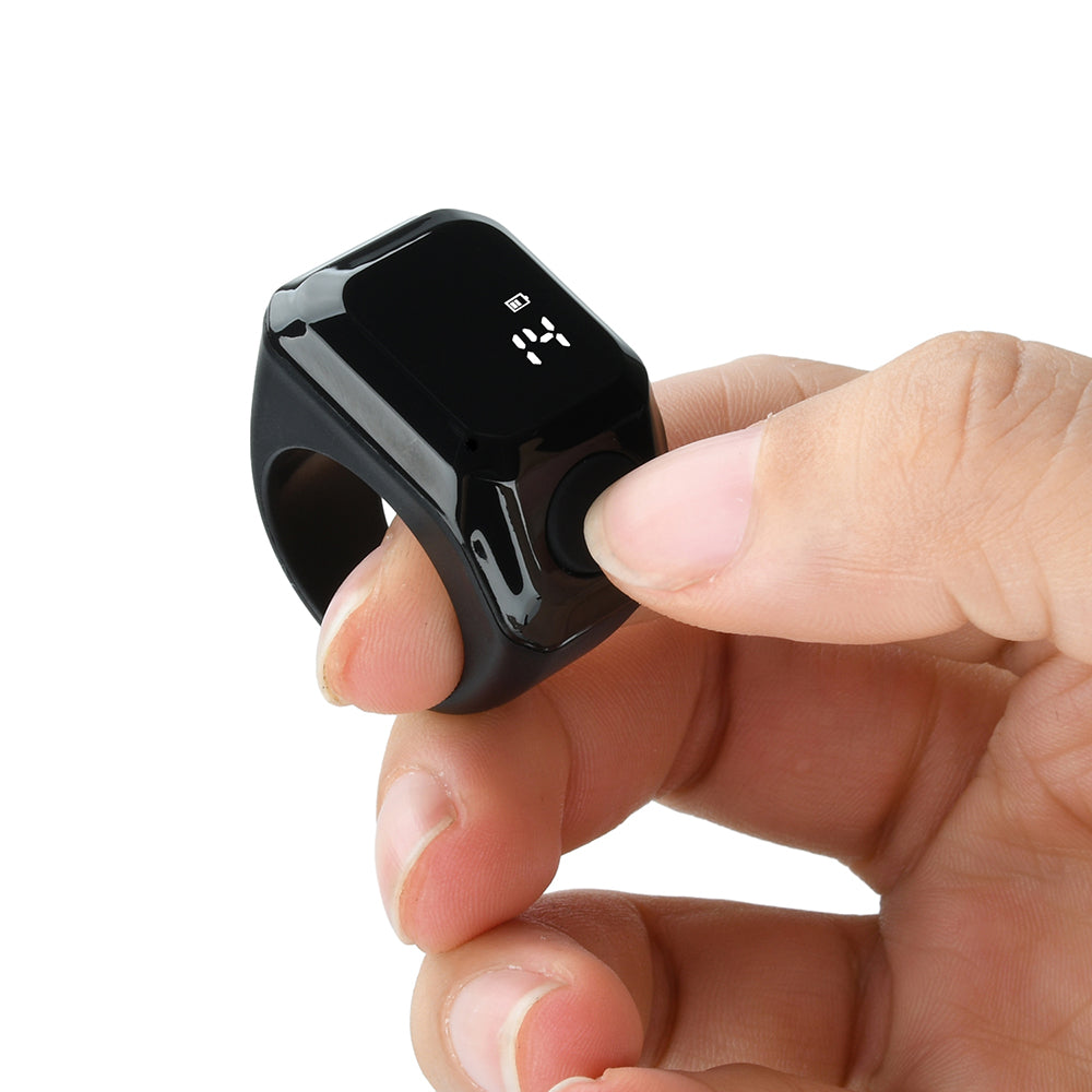 Anneau de Zikr Intelligent avec Bluetooth Ecran OLED - خاتم التسبيح الذكي يعمل مع تطبيق بلوتوث