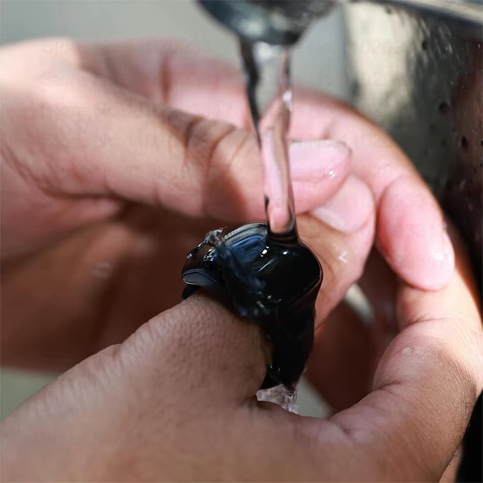 Anneau de Zikr Étanche avec Écran OLED iTasbih Salam+ - خاتم التسبيح الذكي المقاوم للماء بـ3 مقاسات