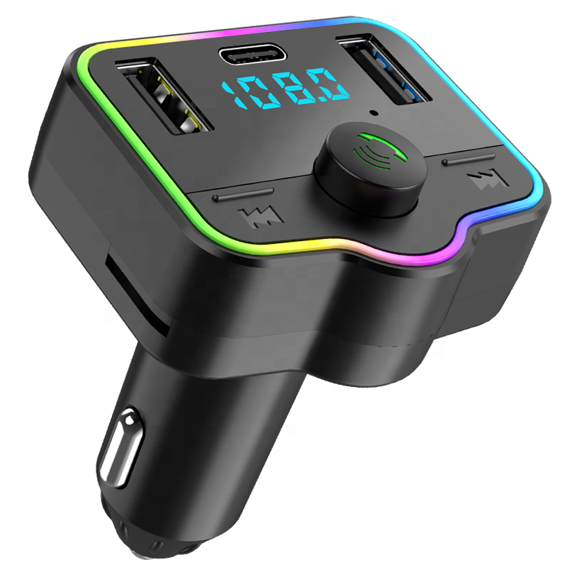 Transmetteur FM Bluetooth et Chargeur de Voiture 12-24V - شاحن متعدد المنافذ للسيارات والشاحنات