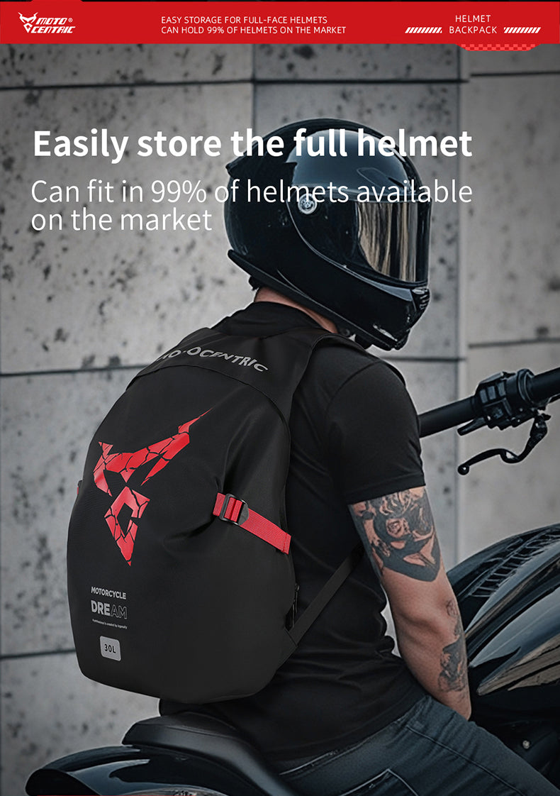 Sac à Dos MOTOCENTRIC pour Casque de Moto - حقيبة ظهر المخصصة لخوذة الدراجة النارية