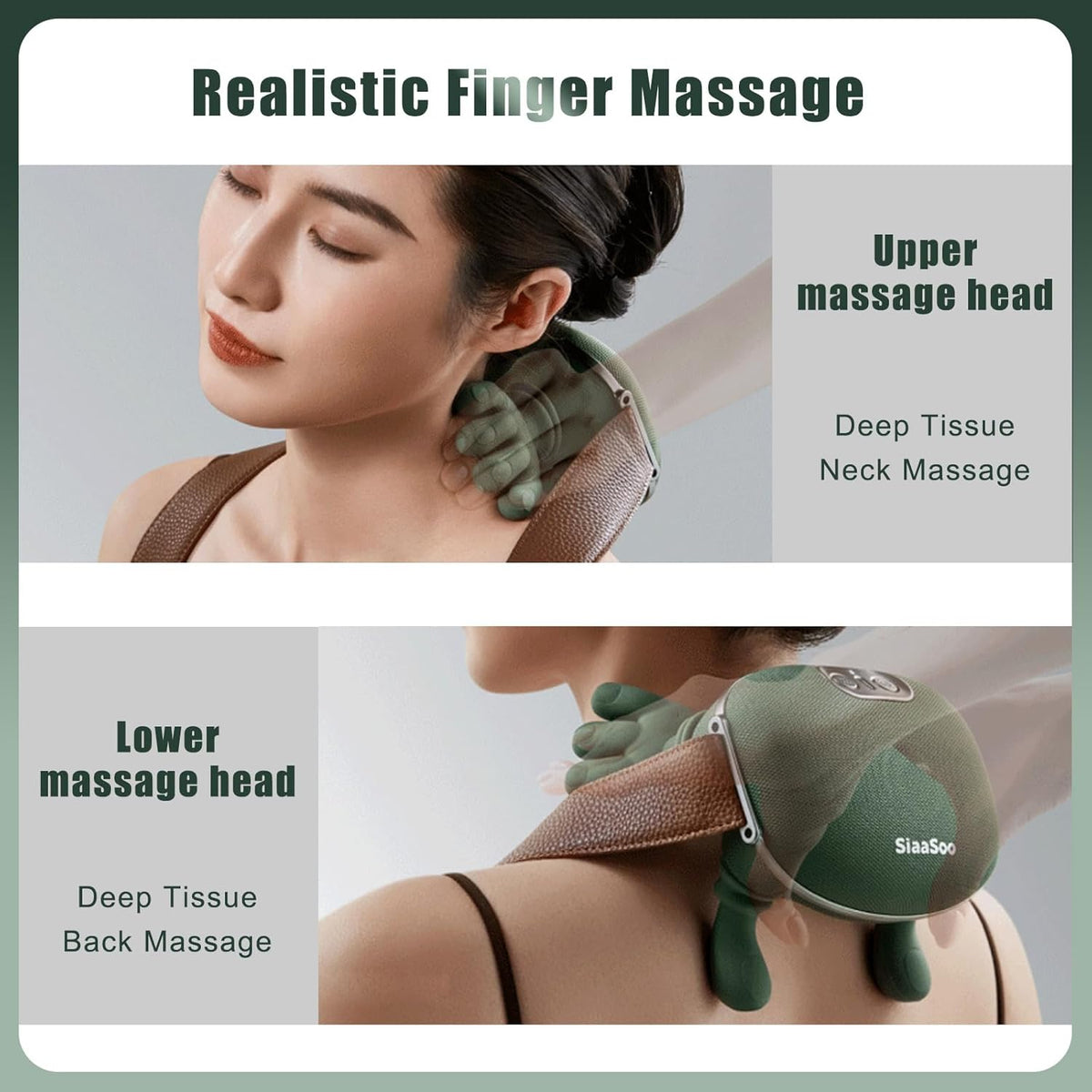 Masseur pour le Cou Siasoo Shiatsu sans Fil - جهاز مساج الرقبة والشياتسو اللاسلكي