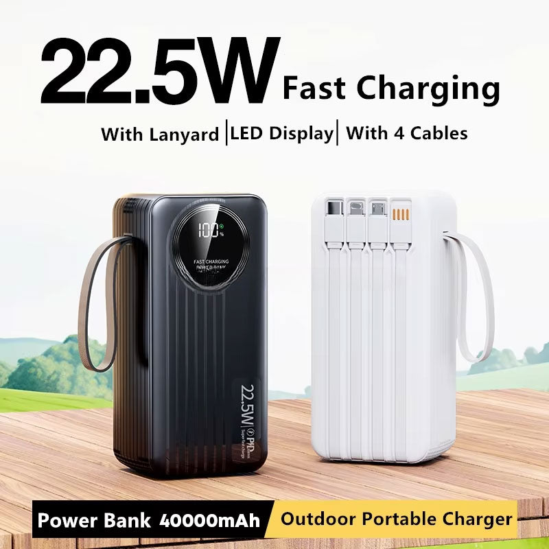Power Bank Hoco J-005 Premium 40000mAh - باور بانك حجم كبير بسعة 40,000 مللي أمبير