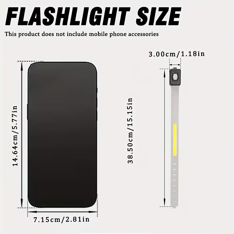 Brassard Lumineux LED Rechargeable pour Sport et Sécurité - سوار الإضاءة الرياضي الذكي للأمان