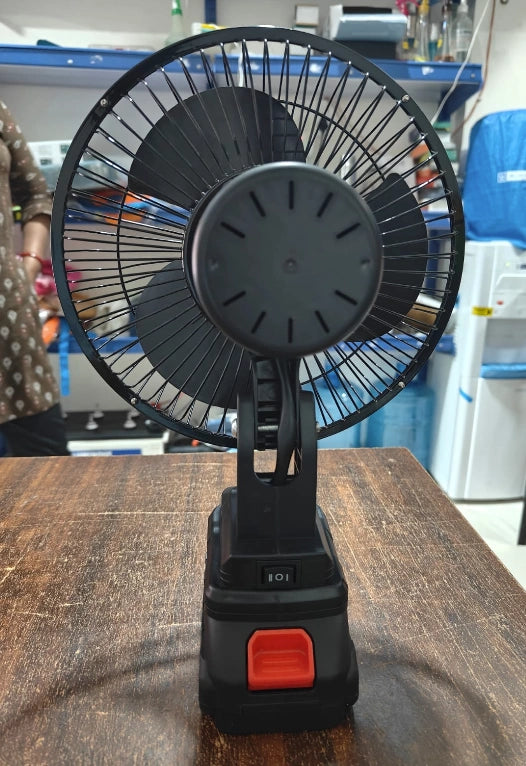 Ventilateur de Table Rechargeable avec Batterie Lithium 24V - مروحة مع بطارية كبيرة قابلة للشحن