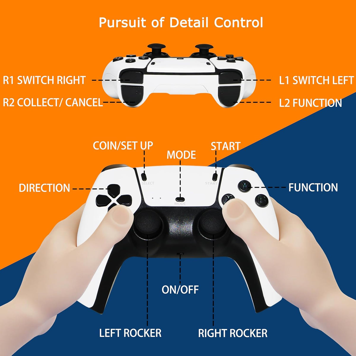 TV Box & Game Console M77 Ultra HD avec Deux Manettes et Télécommande - جهاز الترفيه والألعاب المتكامل