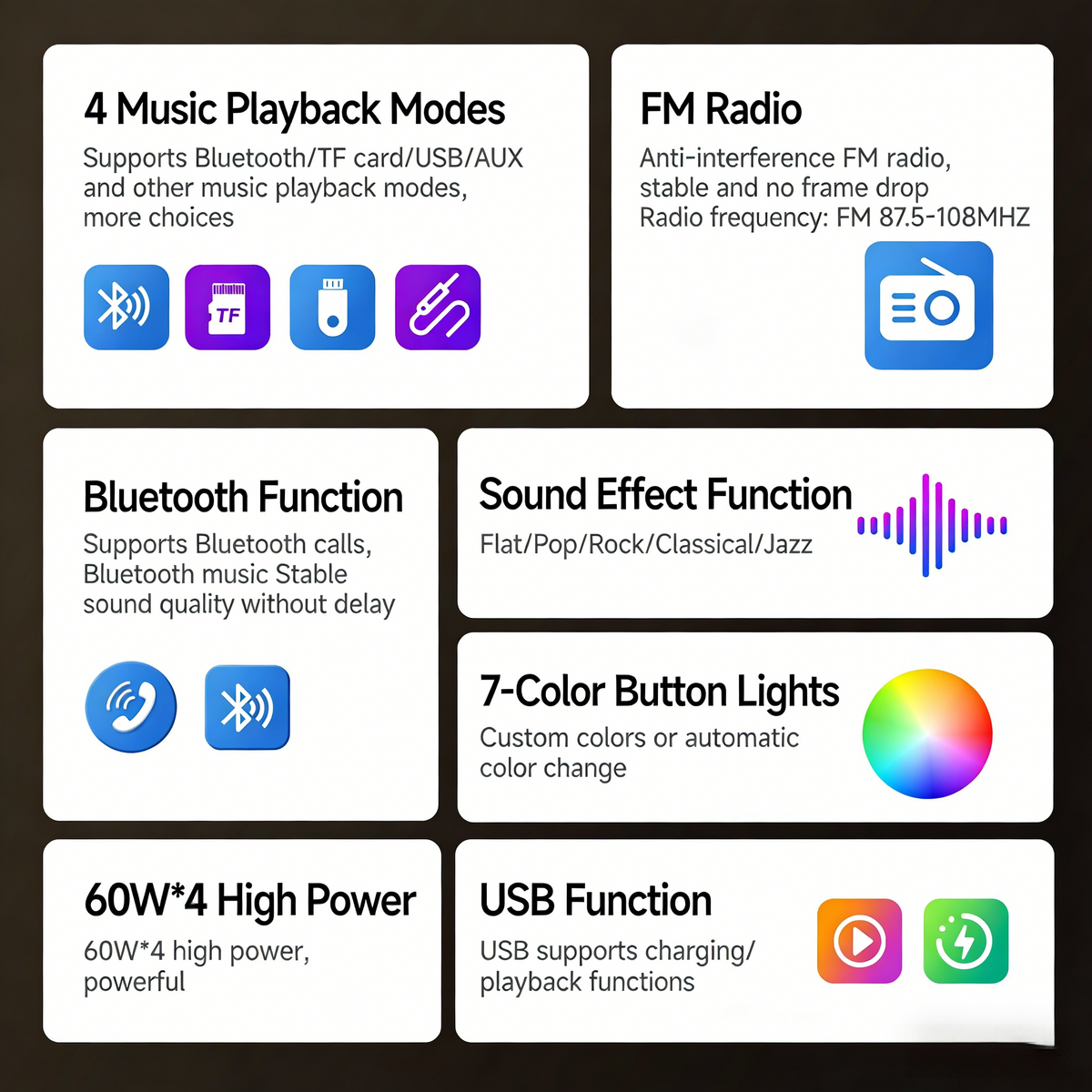 Autoradio MP3 Multimedia Player 1 DIN Bluetooth - جهاز راديو ومشغل وسائط السيارات مزود ببلوتوث