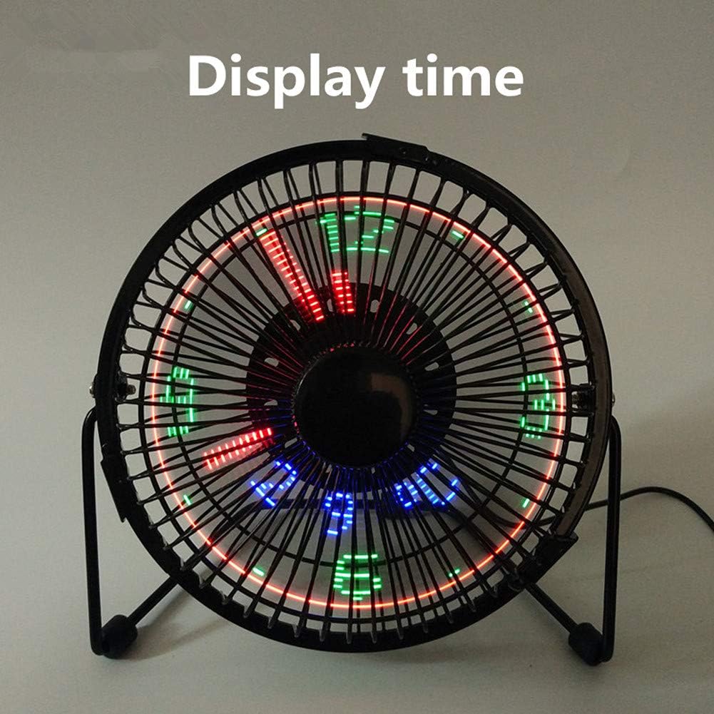Ventilateur de Bureau LED avec Affichage de l'Heure et de la Température - مروحة المكتب الذكية بعرض الوقت ودرجة الحرارة