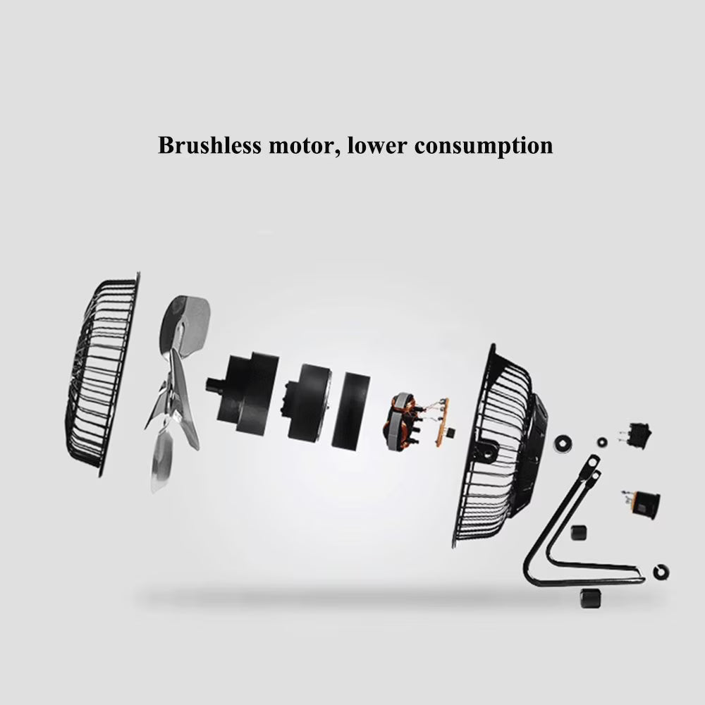 Ventilateur de Bureau LED avec Affichage de l'Heure et de la Température - مروحة المكتب الذكية بعرض الوقت ودرجة الحرارة