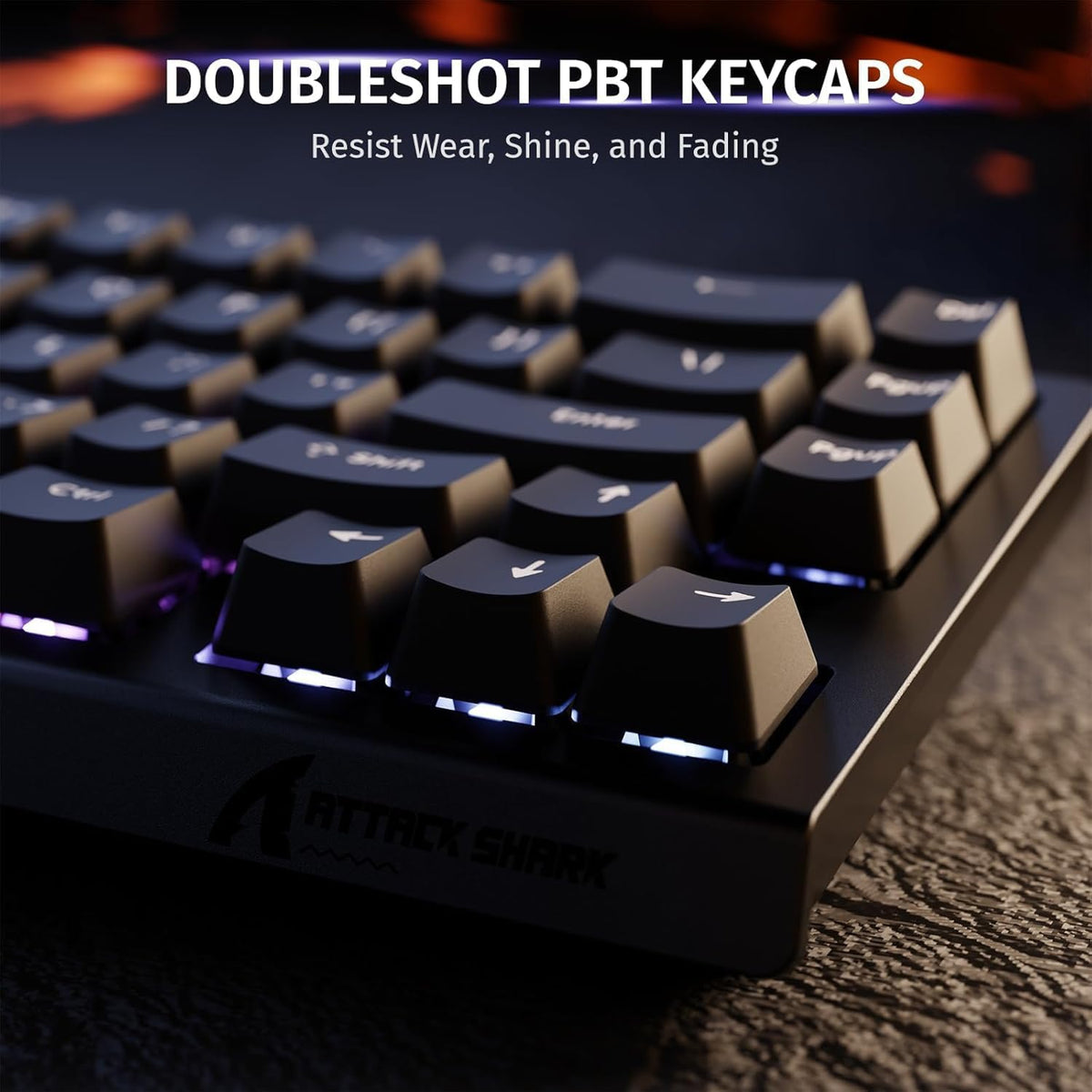 Clavier Gaming Magnétique ATTACK SHARK X68HE 60% avec Rapid Trigger et 8000Hz - لوحة مفاتيح المغناطيسية