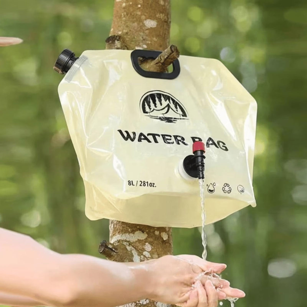 Réservoir d'Eau Pliable 8L Portable pour Camping et Randonnée - خزان مياه قابل للطي سعة 8 لتر للرحلات والخرجات