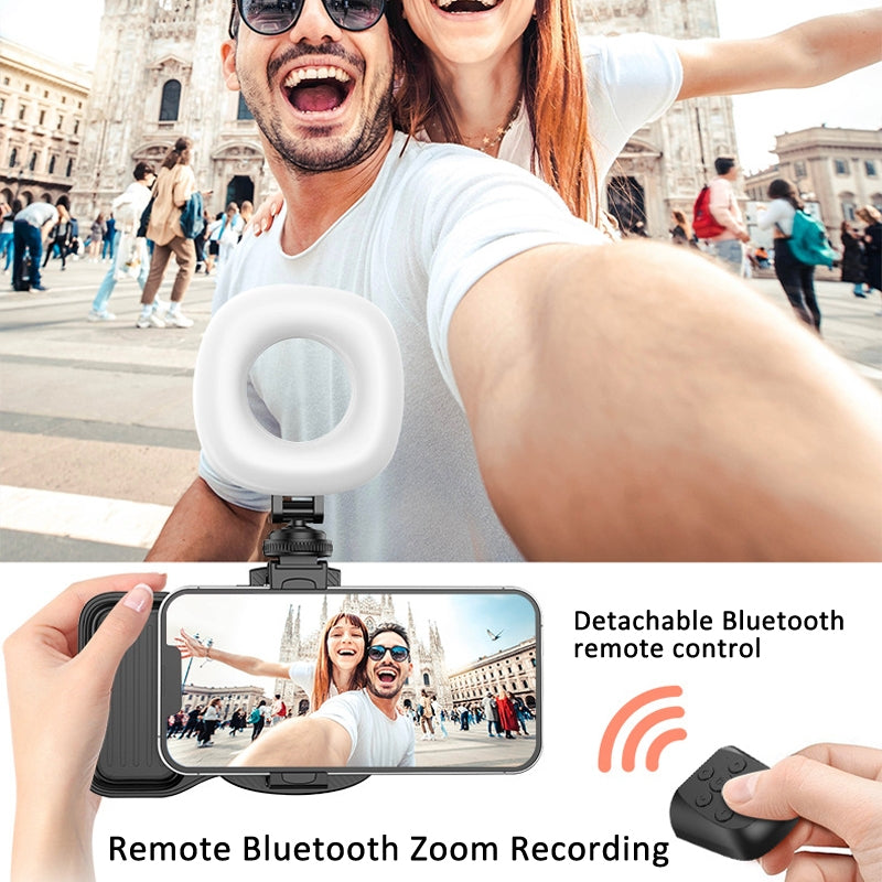 Poignée de Prise de Vue Photo/Vidéo pour Téléphone avec Télécommande et Lumière LED - قبضة التصوير الذكية للهواتف بمؤثرات إضاءة وريموت بلوتوث