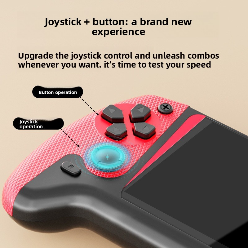 Console de Jeux Rétro Portable avec 500+ Jeux Classiques et Manette Supplémentaire - جهاز الألعاب المحمول ريترو بـ 500 لعبة كلاسيكية مع ذراع تحكم إضافي