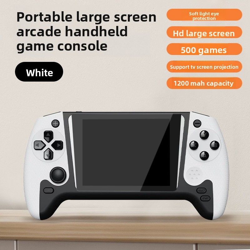 Console de Jeux Rétro Portable avec 500+ Jeux Classiques et Manette Supplémentaire - جهاز الألعاب المحمول ريترو بـ 500 لعبة كلاسيكية مع ذراع تحكم إضافي