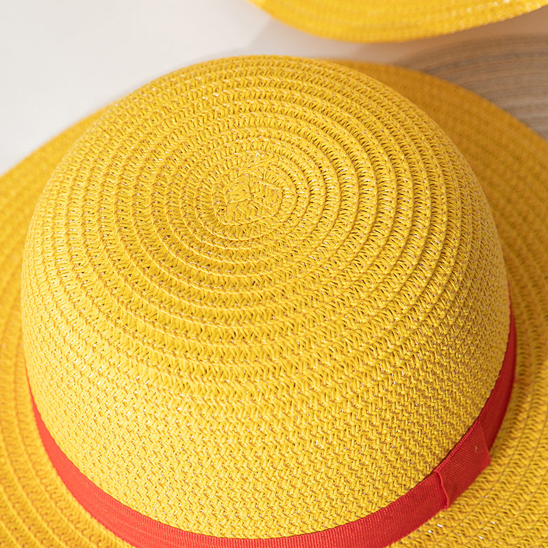 Chapeau de Paille Iconique de Luffy - Cosplay Anime One Piece - قبعة قش لوفي الأسطورية الشهيرة لعشاق أنمي ون بيس