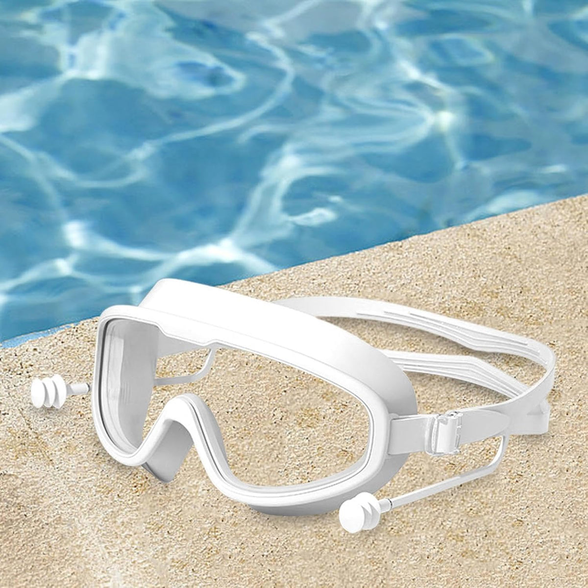 Lunettes de Natation Anti-Buée et Protection UV400 - نظارات سباحة احترافية مضادة للضباب والأشعة فوق البنفسجية برؤية 180درجة