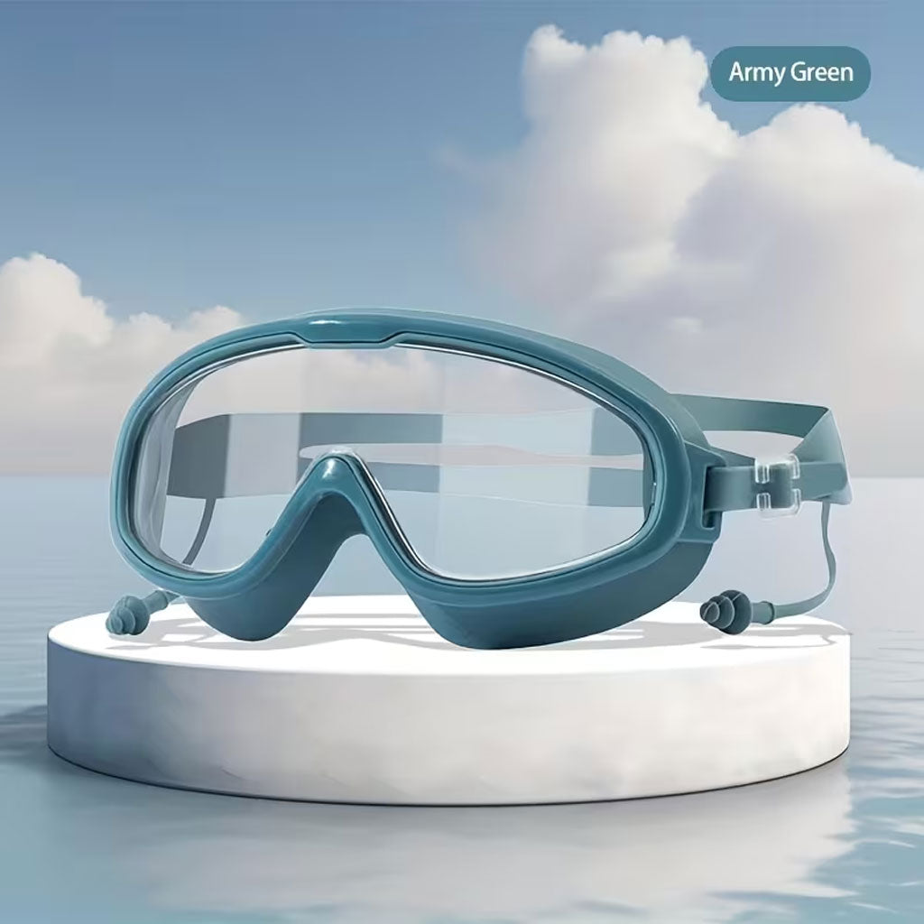 Lunettes de Natation Anti-Buée et Protection UV400 - نظارات سباحة احترافية مضادة للضباب والأشعة فوق البنفسجية برؤية 180درجة