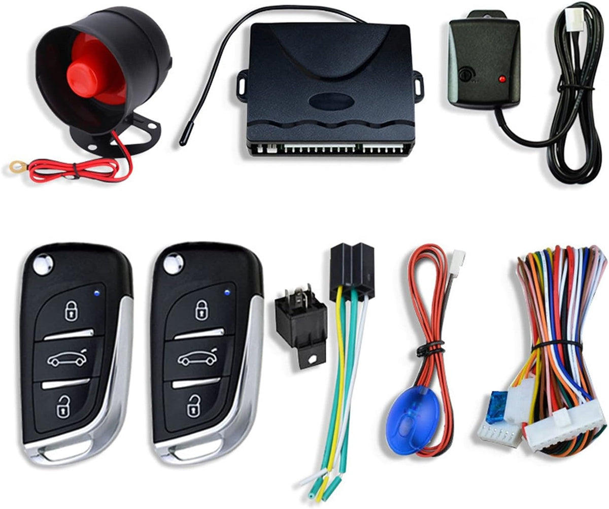 Système d'Alarme de Voiture Anti-Vol Centralisé avec Anti-Carjacking - نظام إنذار وأمن السيارات الذكي مع ميزة التثبيت المركزي والتحكم عن بعد