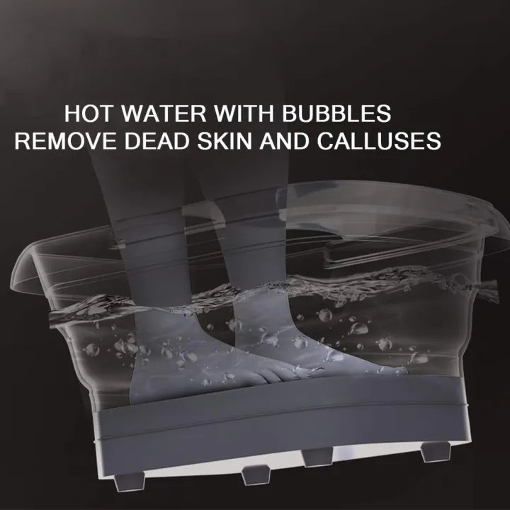 Masseur pour Pieds Pliable Hydromassant et Chauffant avec Rouleaux Shiatsu - جهاز مساج وتدليك القدمين المطور القابل للطي مع خاصية التسخين والفقاعات
