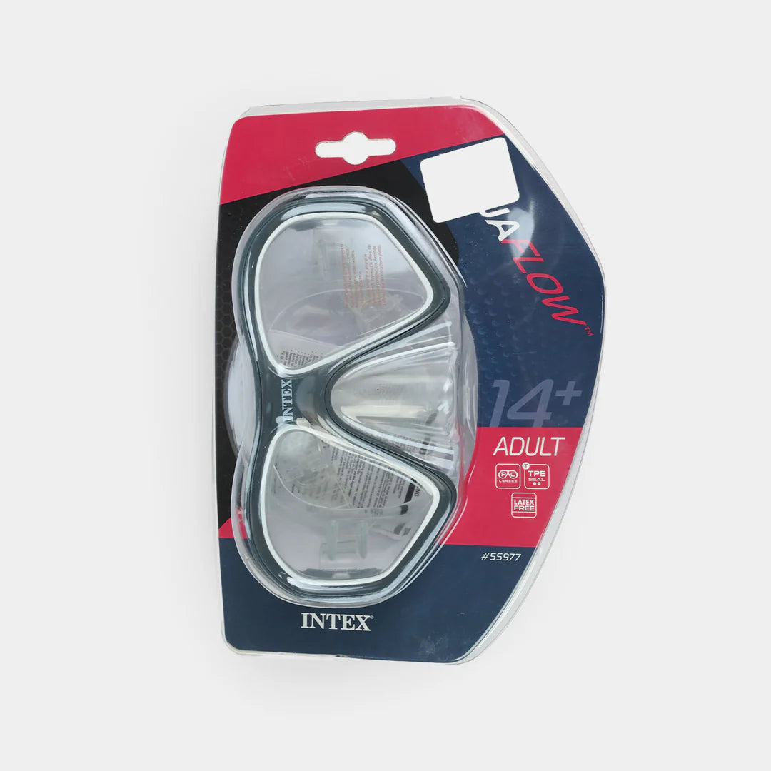 Masque de Plongée Intex Reef Rider 55977 Lentille Polycarbonate et Sangle Réglable - قناع الغوص والسباحة الاحترافي