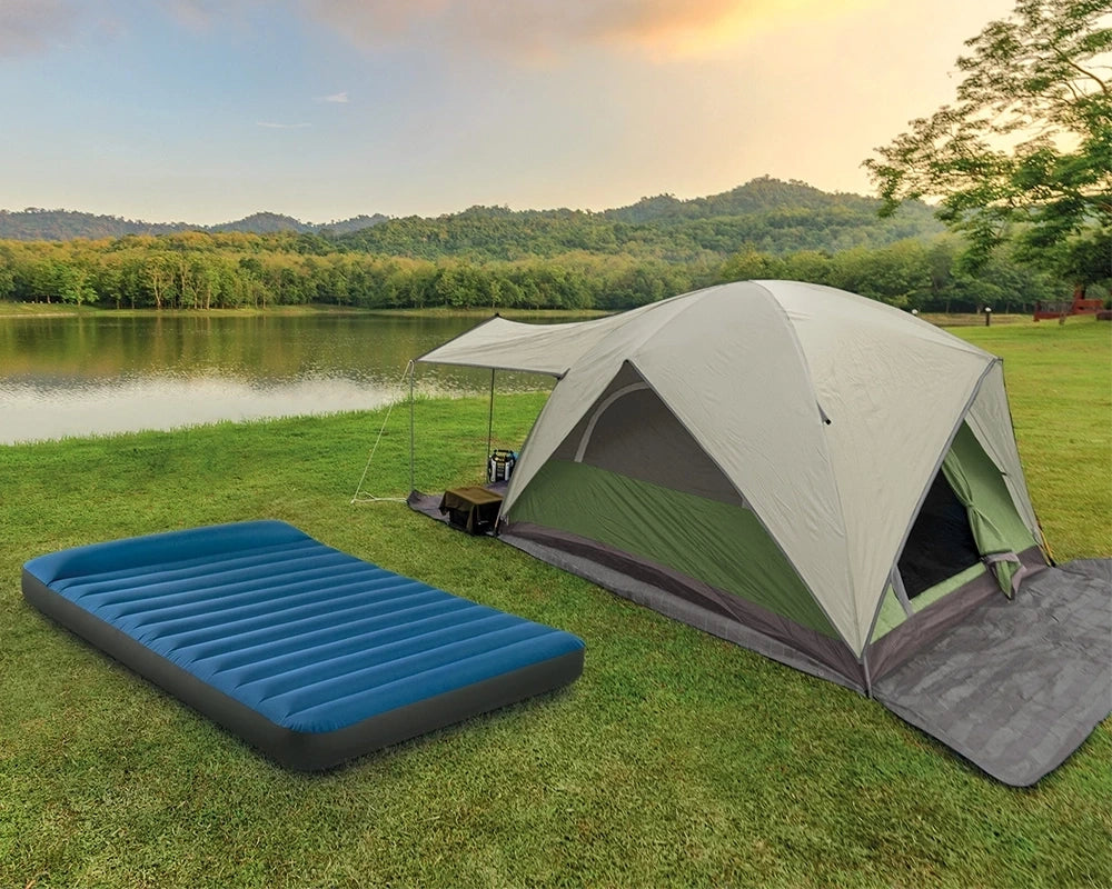 Matelas de Camping Intex TruAire Twin Technologie Fiber-Tech avec Pompe USB150 - فرشة التخييم الهوائية الفاخرة مع مضخة ومسند رأس