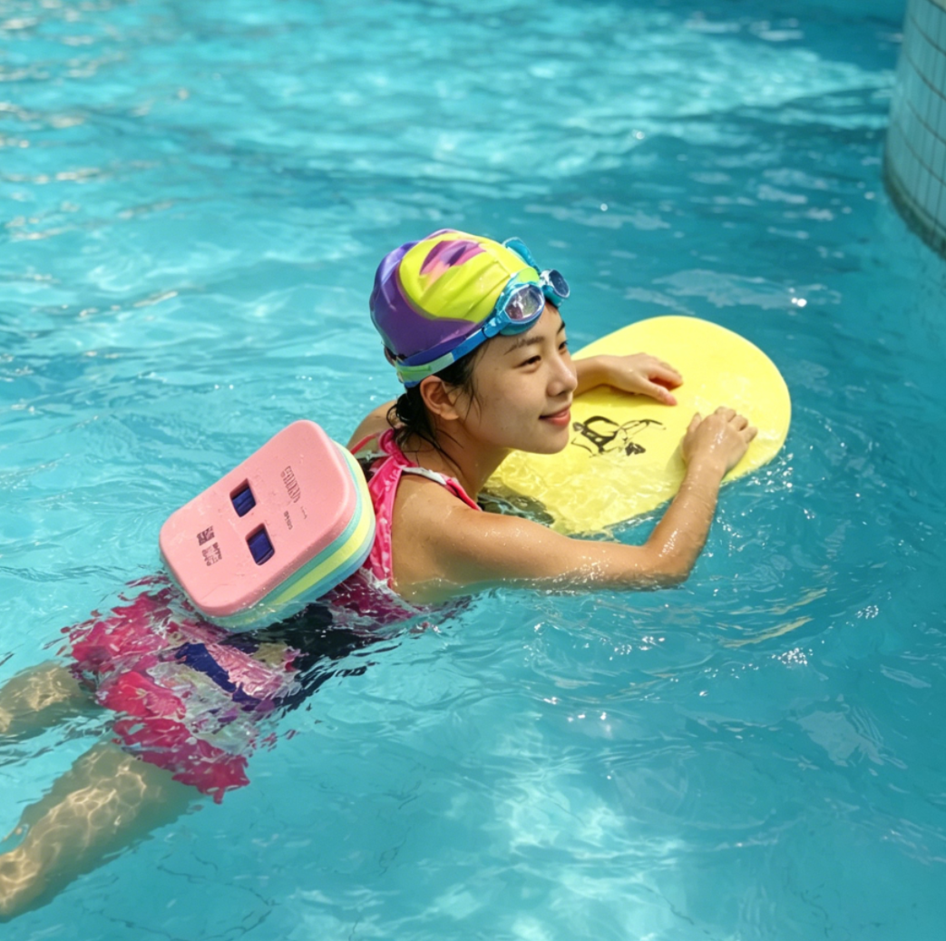 Planche de Natation Évolutive en Mousse EVA Pull Buoy Réglable 3 Sections pour Enfants - لوح السباحة الإسفنجي الثلاثي القابل للتعديل والفصل