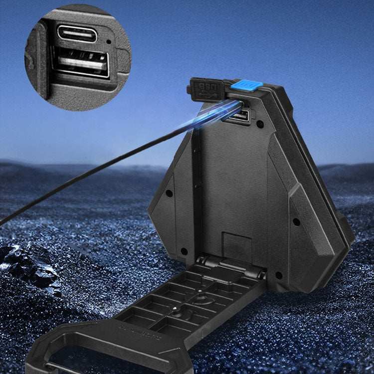 Lampe de Travail Portable pour Multi-usages Base Magnétique Rechargeable USB - مصباح محمول متعدد الوظائف بقاعدة مغناطيسية