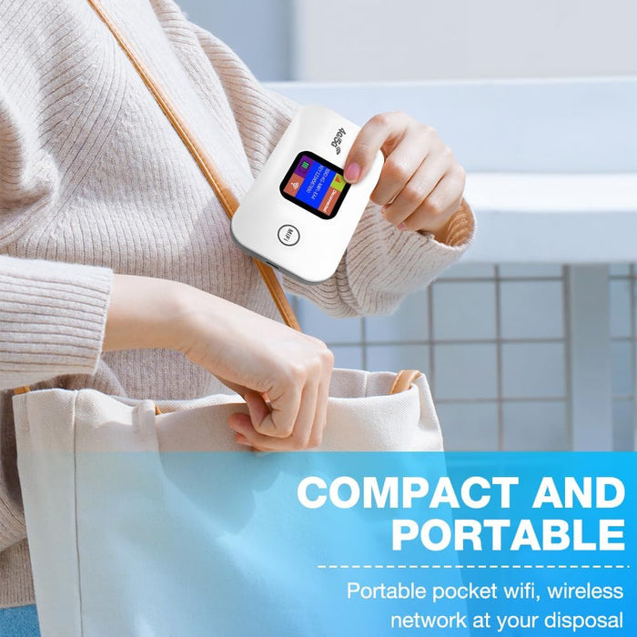 Bevot Routeur WiFi Portable 4G LTE Pocket Écran LED Couleur - مودم وجهاز واي فاي محمول بشاشة ذكية وبطارية