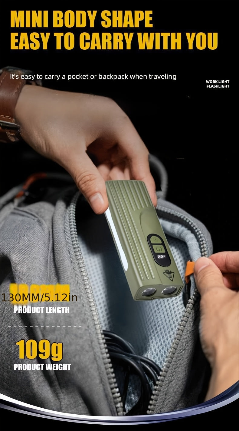Lampe de Vélo Rechargeable Z-838 Multi-Fonction - Éclairage LED Puissant Lumière Latérale RGB - مصباح دراجة متعدد الوظائف مع إضاءة جانبية ملونة ومغناطيس قوي